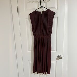 H&M Red and Gold Sleeveless Sheath Maxi Dress